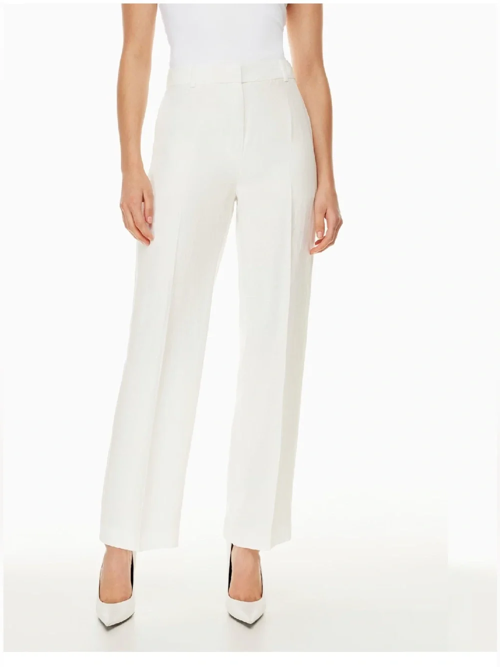 Aritzia Babaton agency Linen Pant White size 12